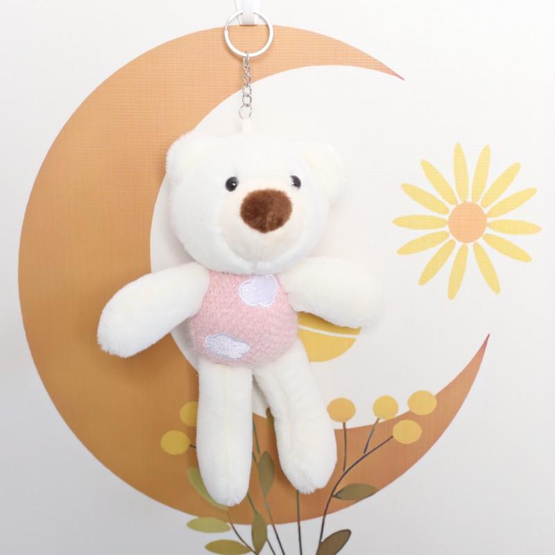 Creative New Cute Teddy Bear Rabbit Plush Toy Doll Pendant Car Student Schoolbag Hanging Ornament Doll