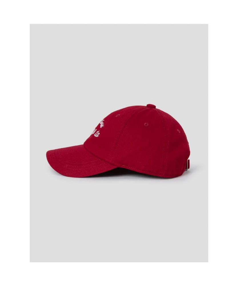 8SECONDS Two-Line Letter Ball Cap Red