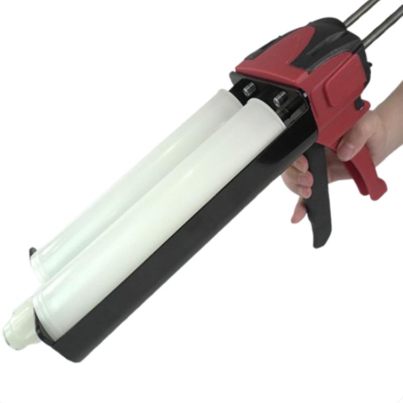 DM 600ML 1:1 Dual Component Caulking Gun Adhesive Cartridge Dispensing Tool Dispensening Gun