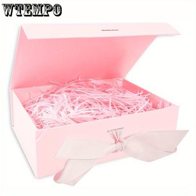 1pc Gift Box with Lid for Presents Gift Box with Ribbon and Magnetic Closure Great Presents Display and Packging Magnetic Gift Boxes Treat Boxes