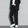 Men's Straight-Leg Draped Casual Trousers