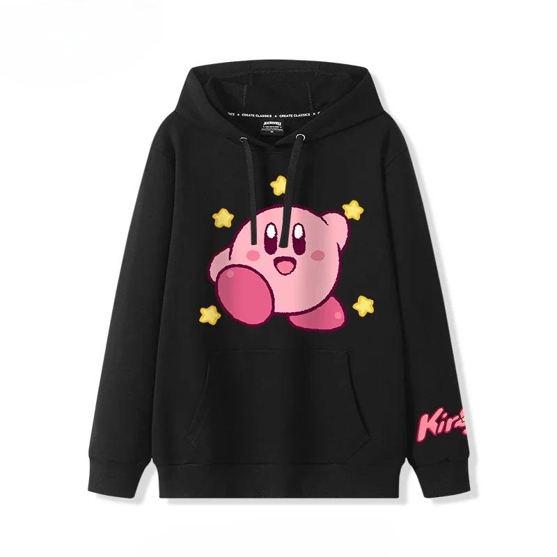2025 Autumn and Winter Soft and Cute Kirby Cartoon Anime Periphery Boys and Girls Hoodies New Style Children's Clothing Hoodie