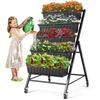 4FT Vertical Raised Garden Bed 5-Tier Vertical Garden Planter with Drainage System Larger Elevated Planter Box for Herb Vegetab