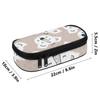 Pencil Case Neat Design High Capacity 300D Polyester Smooth Zipper with Main Compartment Mesh Pocket and Pen Slots for Boys Girls