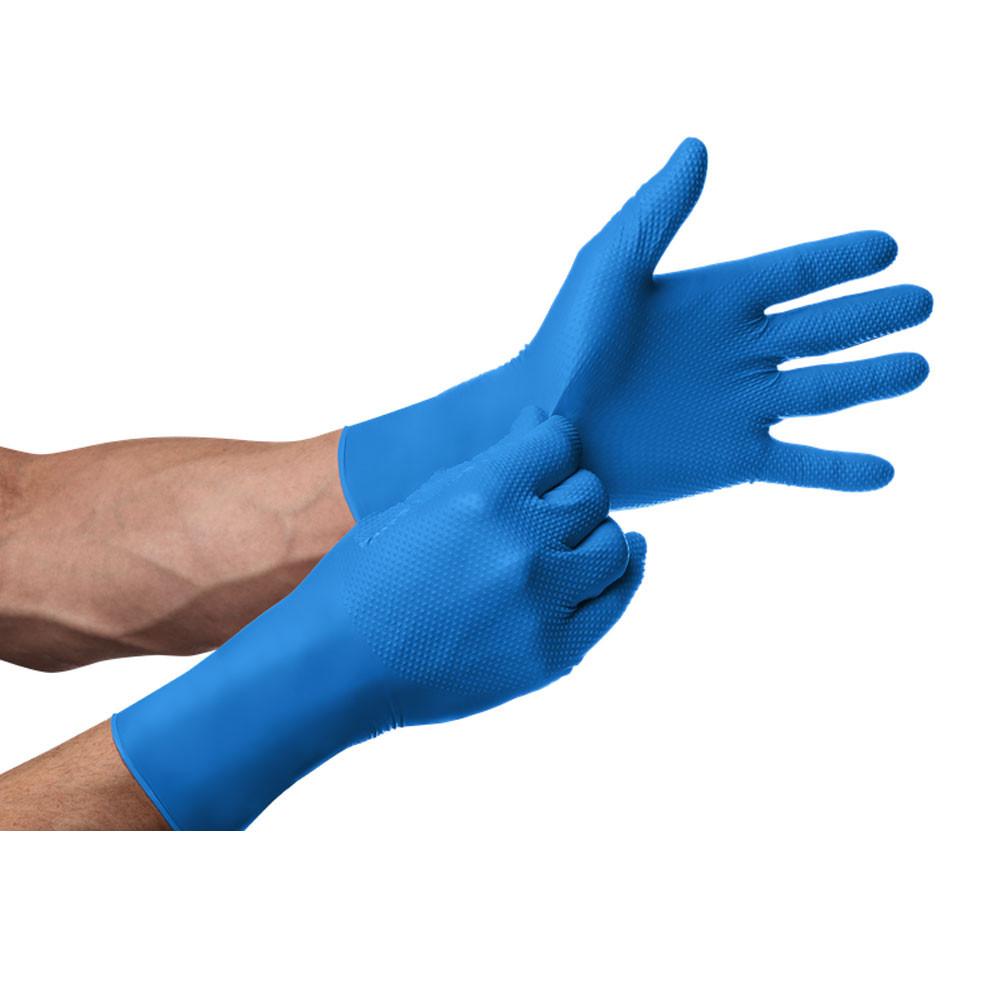 Nitrile Gloves Blue Mercator Gogrip Long 50 Pcs