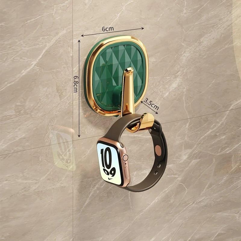 Suction Cup Hook Cute Adhesive Hook Bathroom Door Hanging Rack Kitchen Double Headed Strong Load-bearing Adhesive Hook Key Hooks