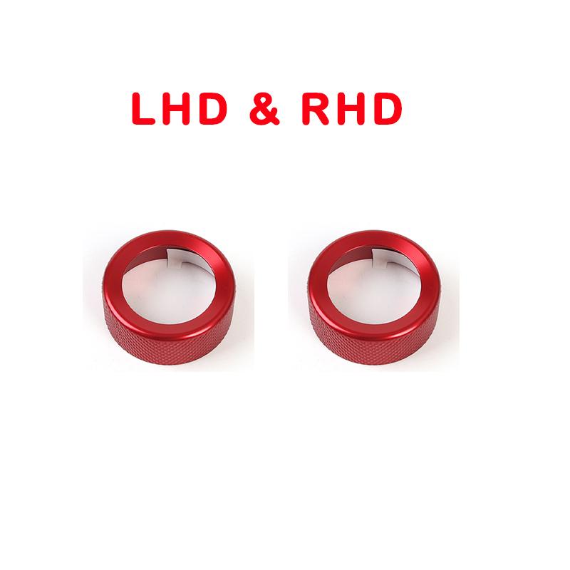 Car Interior Fittings Air Conditioner Knob Cover Audio Rotation Cover Trim Aluminum Alloy Material For Hyundai IONIQ 9 LHD/RHD