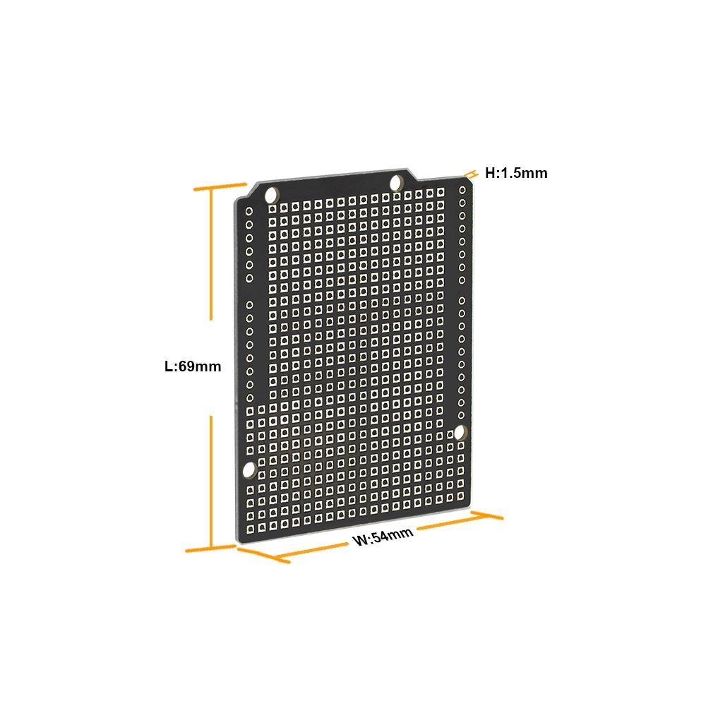 KEYESTUDIO 10 Stück Prototyp Leiterplatte Breakout PCB Board Shield Starter Kit für Arduino UNO R3 Arduino Breadboard Set Elektronik
