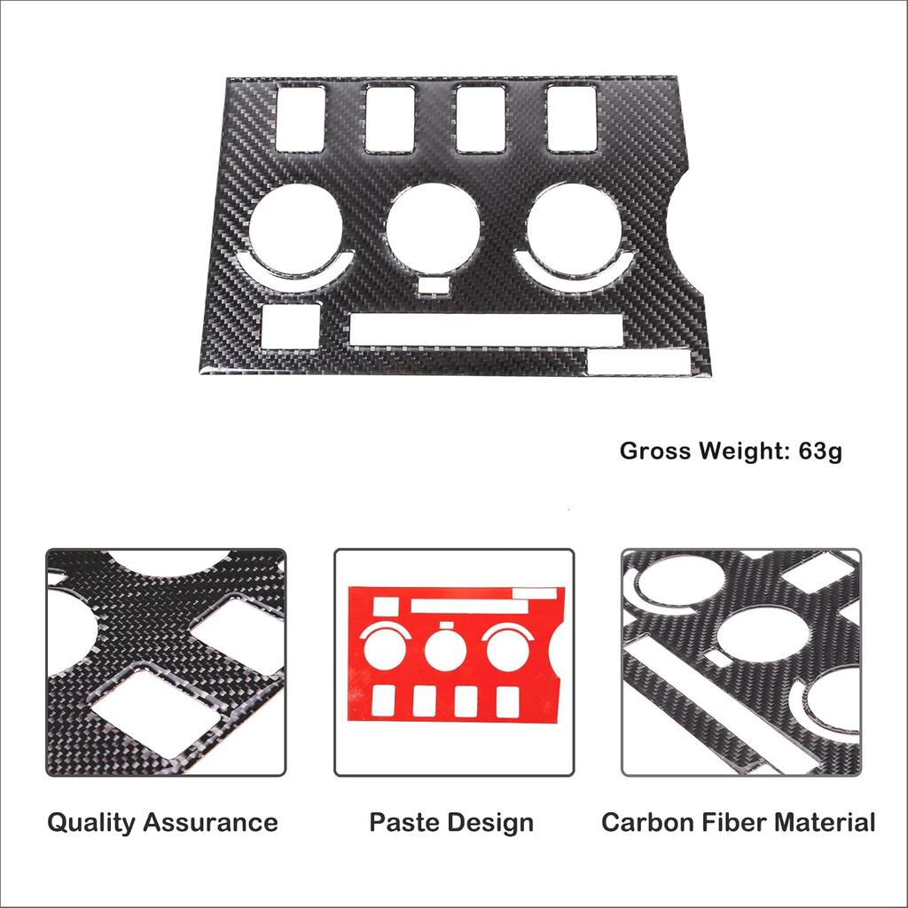 Car Air Conditioning Adjustment Switch Panel Trim Sticker Fit Toyot@a Tundra 2007-2013 Center Console Dashboard Air Conditioning Control Switch