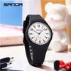 SANDA Minimalist Fashionable Student Sports Waterproof Silicone Quartz Watch Boy Girl Casual Clock Children Gifts