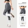 Calça Legging de Yoga Feminina Personalizada Cor Pêssego com Tiras Cruzadas 3D, Cintura Alta para Controle da Barriga, Fitness