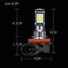 Car Lights Driving Headlight H3 H7 H8 H11 9005 9006 Auto Anti Fog Light LED Bulb Dustproof Waterproof Dual Color Lamp