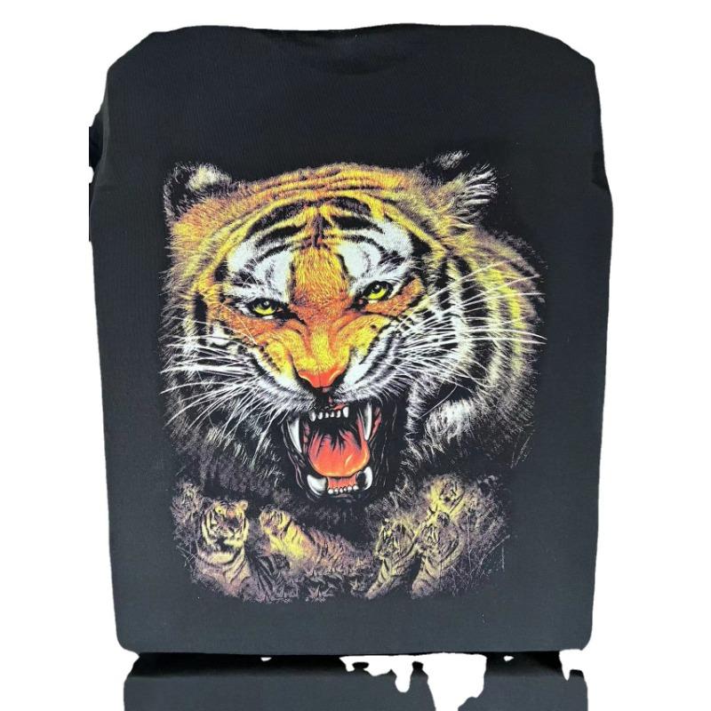 Rock 3D Short Sleeved Personalized Pure Cotton Loose Round Neck Plus Size Short Sleeved T-Shirts Men’s