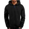 Men's Plus Size Zipper Hoodie with Arm Pockets - Autumn & Winter Casual Sports Jacket
