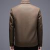 Men's Winter Fashion Down Jacket - Solid Color, 90% White Duck Down, Warm Casual Business Coat