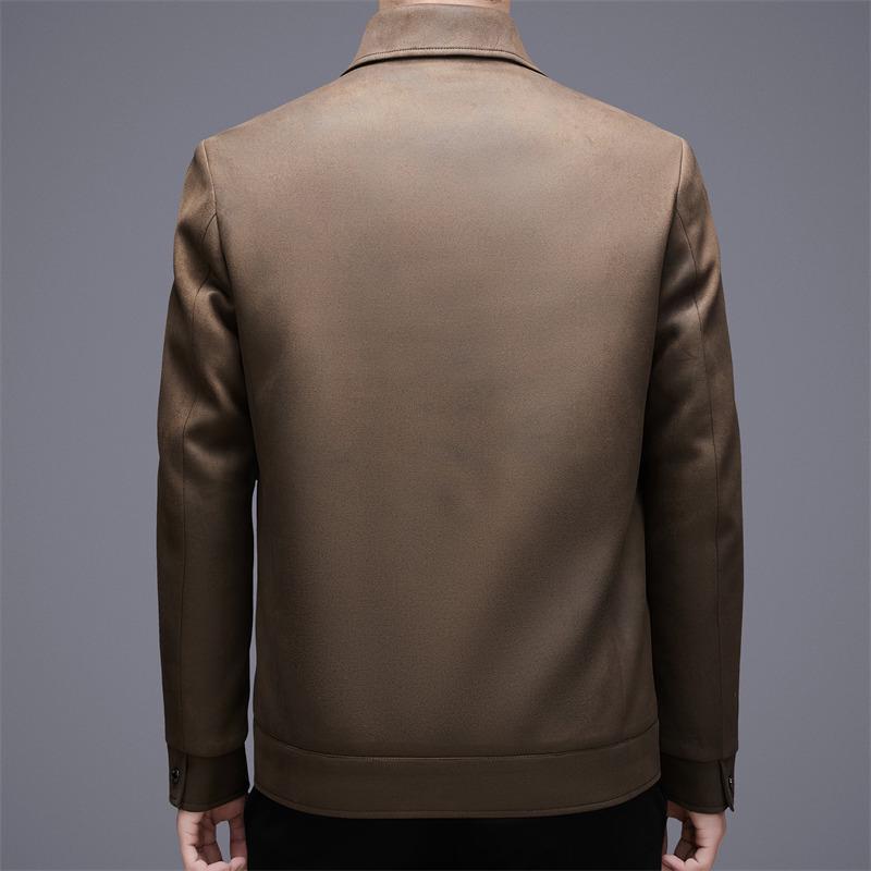 Men's Winter Fashion Down Jacket - Solid Color, 90% White Duck Down, Warm Casual Business Coat