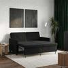 Black Fabric Sofa Bed