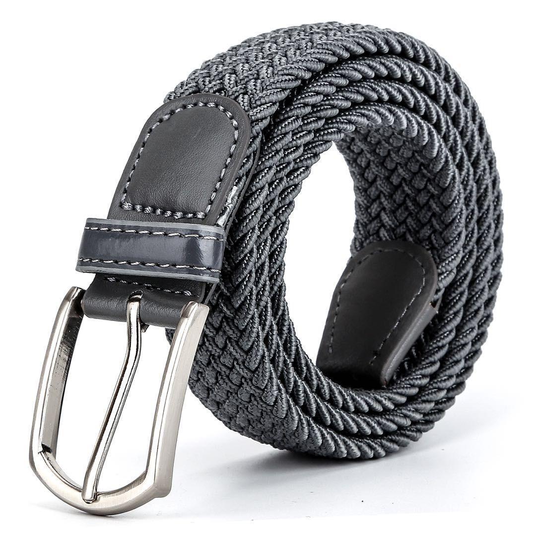 Extended Fat Men S Elastic Braided Belt Casual Belt Pin Buckle Elastic Belt Belt Belt Men S Belt 130cm