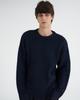 TENER Tn Hairy Texture Loose Fit Knit Navy