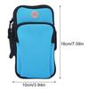 Outdoor Sport Running Jogging Exercise Gym Arm Wrist Pouch Armband Phone Case Bag Blue