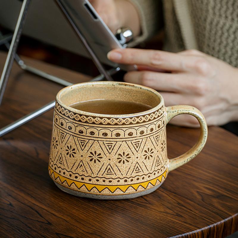 Emia Design Mug Bohemian Ceramic Water Cup Office Coffee Cup Export