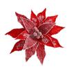 Vibrant Colors Festive Glitter Flower Faux Velvet Xmas Tree Decorations  Party Hanging Ornaments