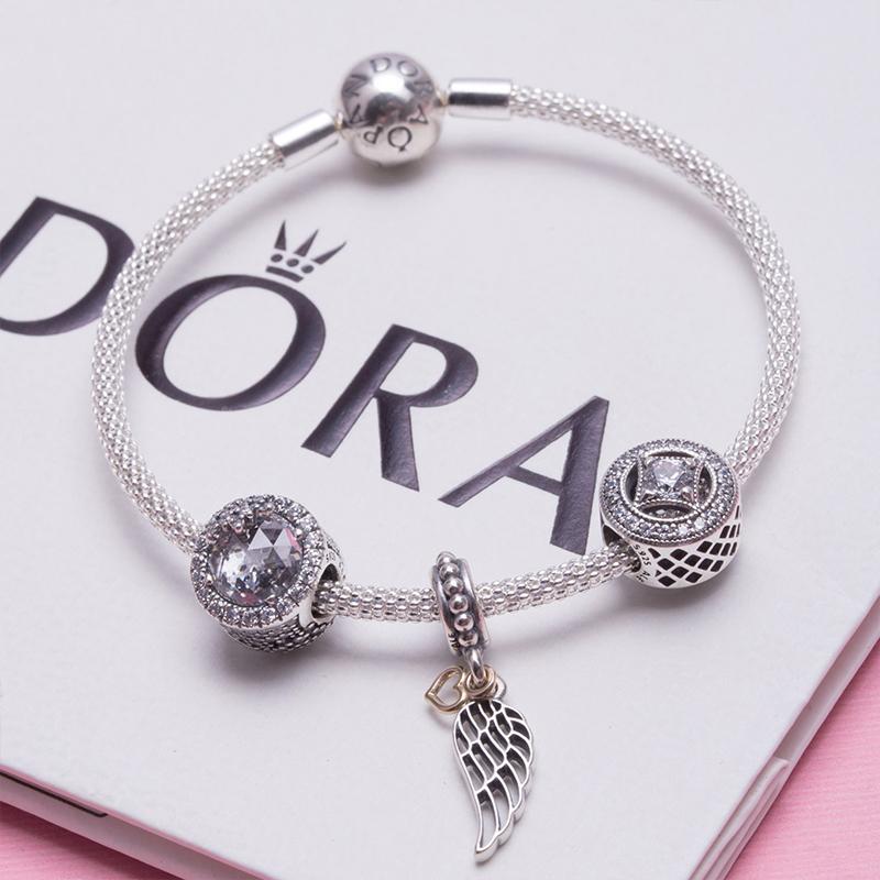 Pandora Shiny Retro 925 Silver Bracelet Women's Silver PAND00054-OP