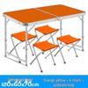 Portable Aluminum Alloy Folding Table and Chair Set for Outdoor Camping and Street Stalls