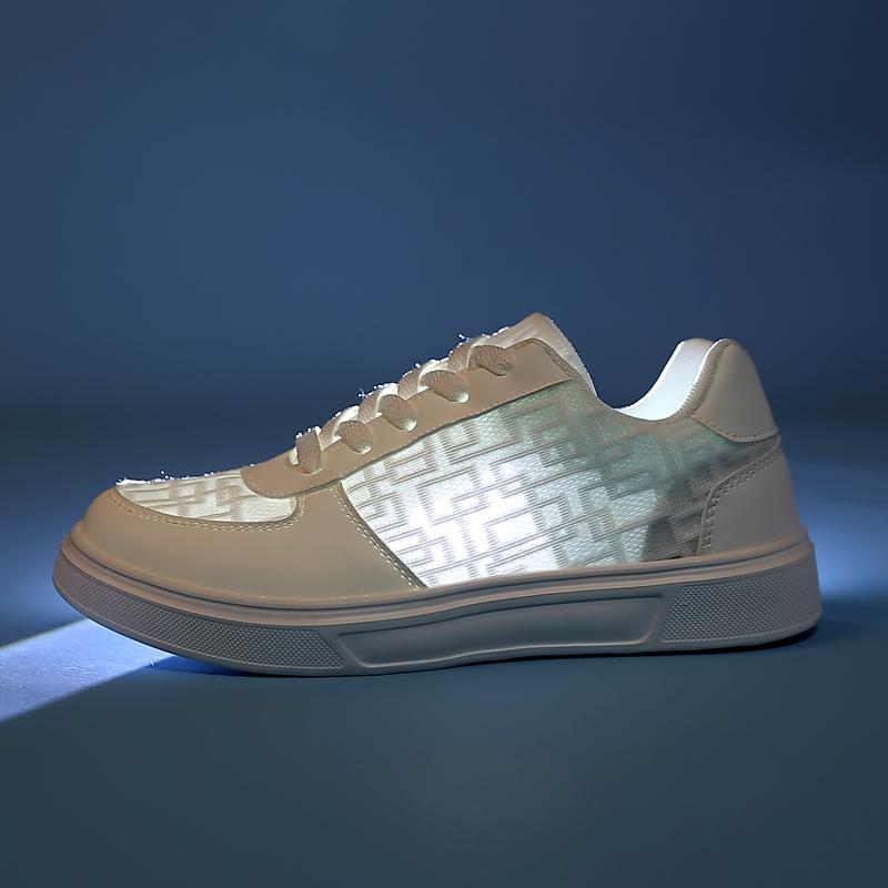 TUINANLE Damenschuhe, geometrisches Netzgewebe, atmungsaktiv, lässige Turnschuhe, Mädchen, rutschfeste Plateauschuhe