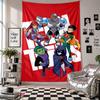 Wandteppich Teen Titans Go Kunst Hängendes Tuch Dekorativer Hintergrundbezug für die Raumdekoration