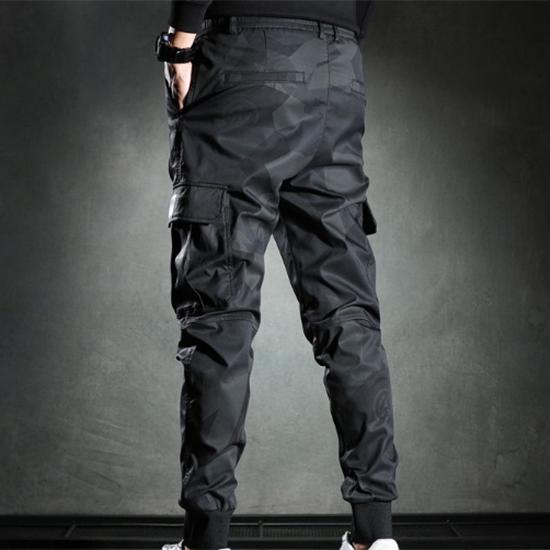 Camouflage-Freizeithose für Männer im Frühling und Herbst, schmal geschnittene koreanische Version, elastische Taille, modischer Trend, Leggings, Arbeitshose