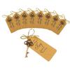 50Pcs/Set Key Bottle Opener With Tag Card Twine Yarn Bag Suitable For Wedding Gift Baby Shower Party Christmas Home Decor Gifts