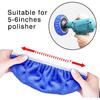 5 to 6 Inch Car Polisher Pad Bonnet, 15Pcs Car Polishing Bonnet Buffing Pads, 10*Microfiber+5*Woollen
