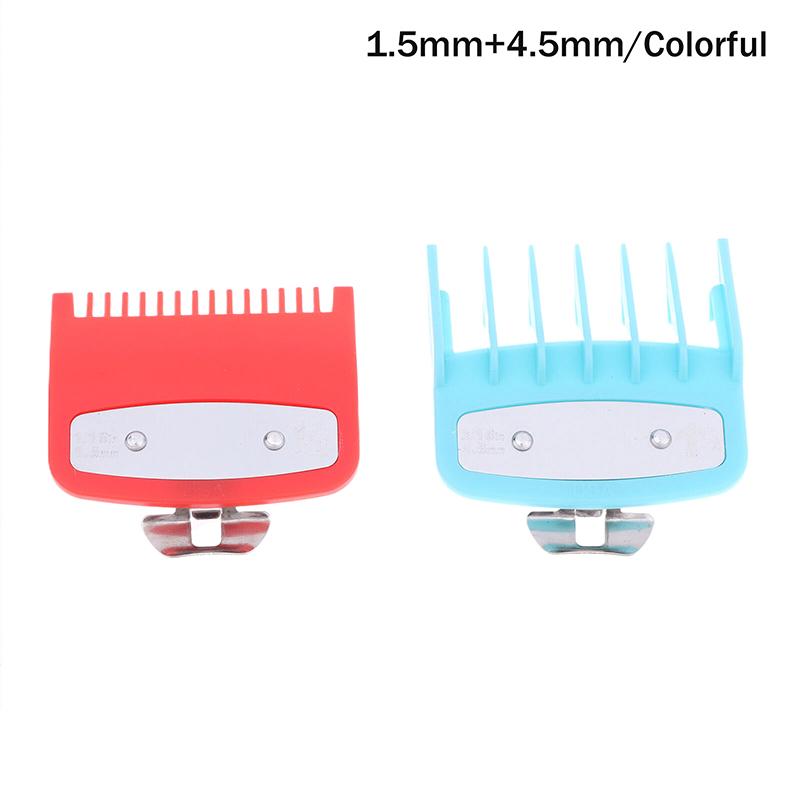 2Pcs Professional Hair Cutting Guide Combs Clipper Limit Combs Trimmer Styling Tools Attachments Compatible 1.5mm 4.5mm