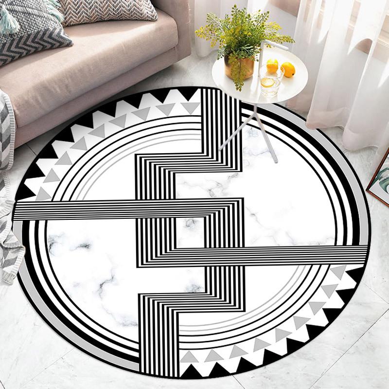 Kulaté koberce do obývacího pokoje Velké plošné koberce do ložnice Salonek Počítačová židle Vstupní rohožka Pratelné