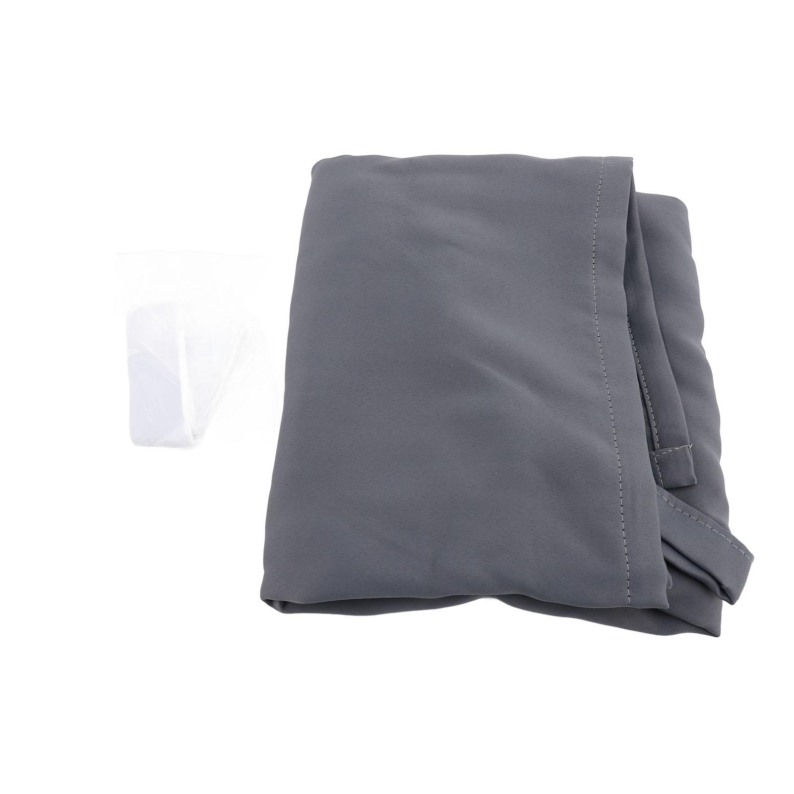 

Занавеска для французской двери Полиэстер Элегантная Светонепроницаемая штора Частная Дверная штора для дома Отеля Офиса серый