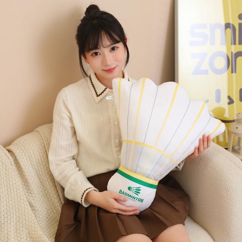 Simulated Badminton Pillow Cartoon Ball Plush Toy Office Nap Pillow Photo Artifact