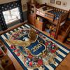 American Patriotic Style Children's Bedroom Rug Decoration Independence Day Washable Carpet Large Area Non-slip Fluffy Floor Mat