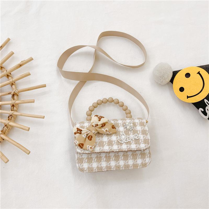 Trendy Mini Handbag For Kids Stylish Cotton And Linen Shoulder Bag For Girls
