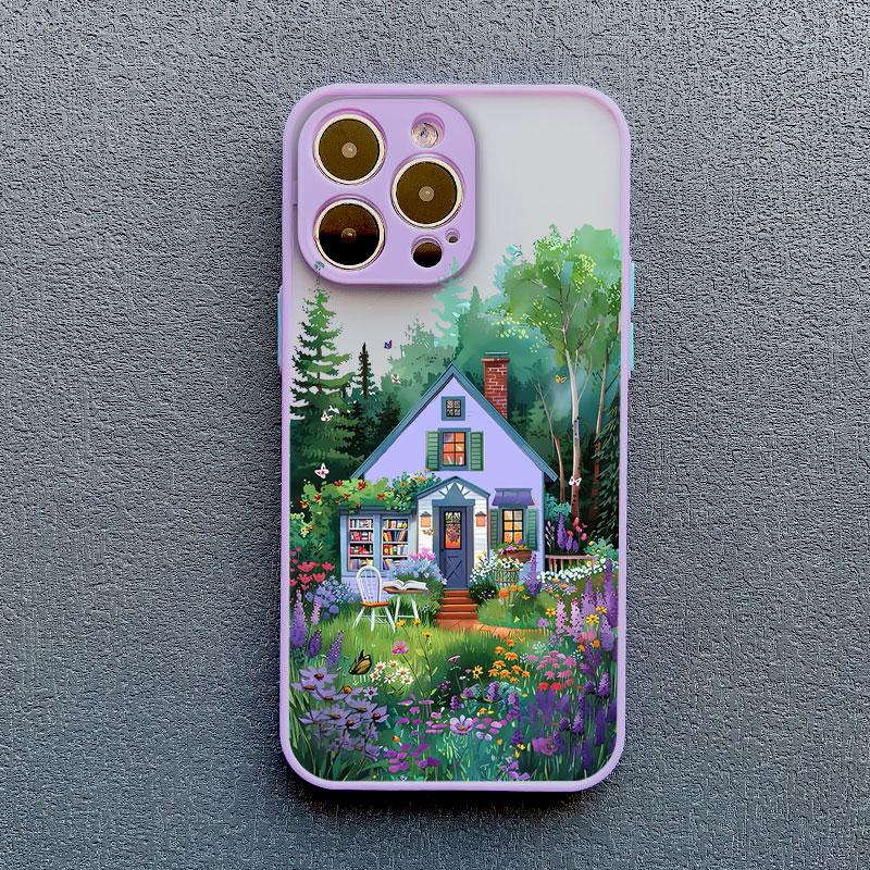 Forest House Bookstore Phone Case for iPhone 17 16 12 13 Mini Pro Max 11 14 15 16 Plus Pro Max X XS XR Protective Phone Covers
