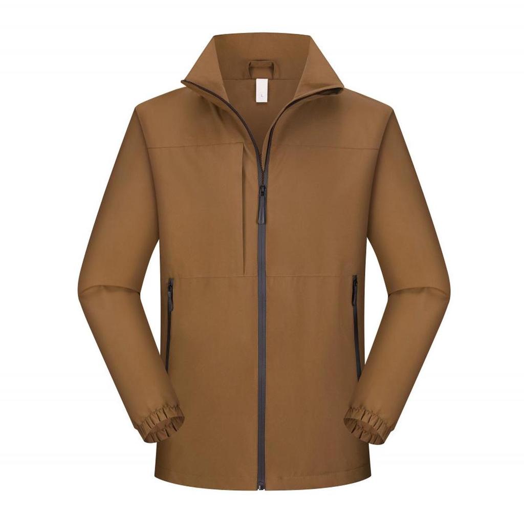 Unisex Windproof Stand Collar Business Jacket - Customizable Logo