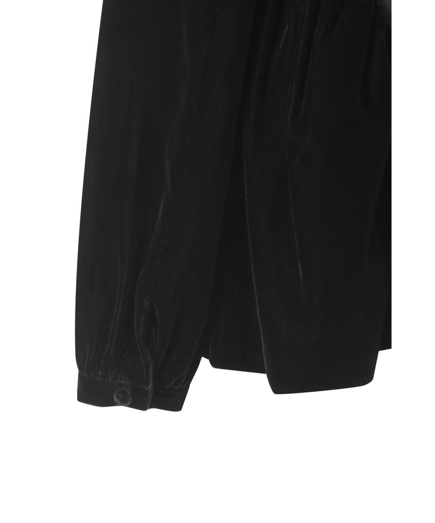 RECODE Voluminous Sleeve Crop Top R0Taa23502Bkx