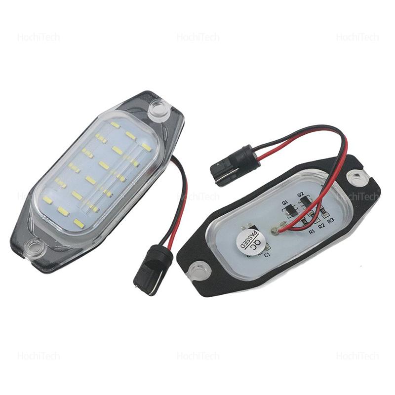 LED License Plate Light for Toyota Prado 2010-2016 FJ Cruiser for Lexus LX450 1996-1998 White Error Free Number Plate Lamp