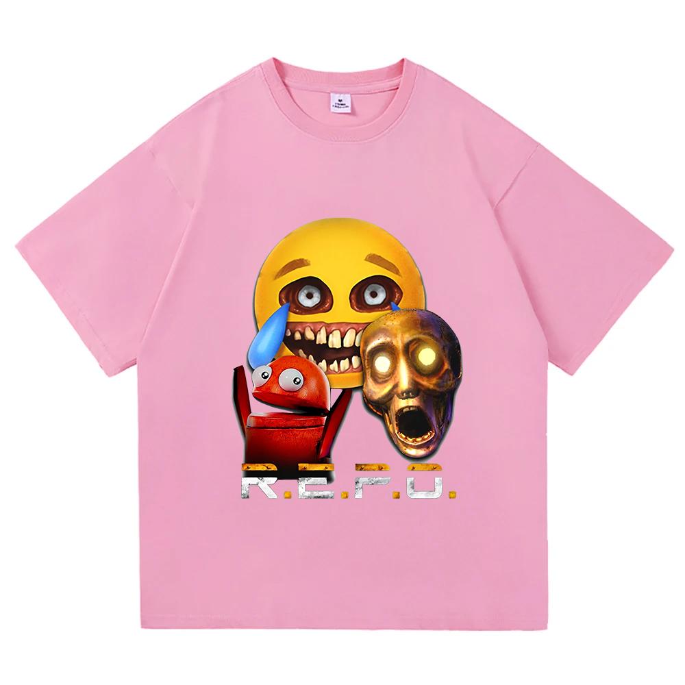 R.E.P.O. King of The Losers T Shirt Fashion Aesthetic Men Video Game Repo T-Shirt Unisex Casual Anime High Quality Tees Shirts