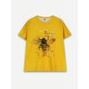 Summer Round Neck 3D bee Pattern Print Top Fashionable Casual Short Sleeved Women's T-shirts
