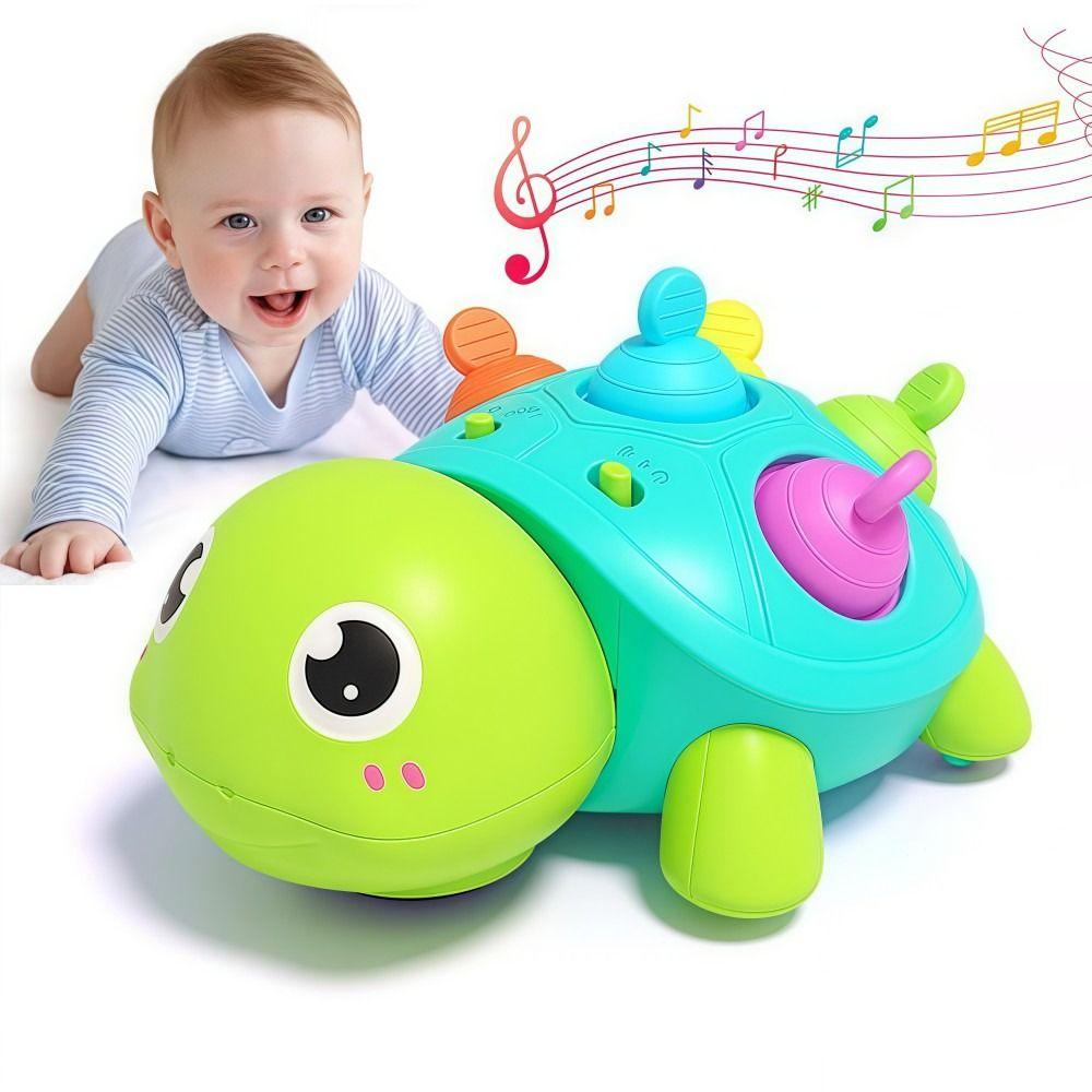 Musical Crawling Baby Crawling Toys Montessori Musical Turtle Toy Turtle Baby Toys  For 0-18 Month
