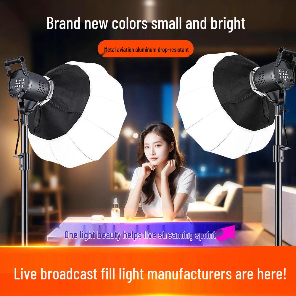 Zheyu Bright Spherical Fill Light for Indoor Live Streaming and Photography