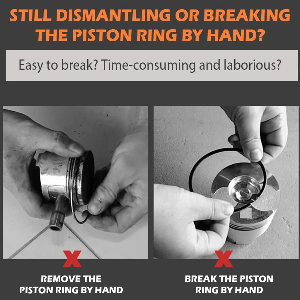 53-175mm Piston Ring Compressor Engine Ratchet Clamp Band Installer Metal Ring Compressor for Car Engine Vehicle Maintenance