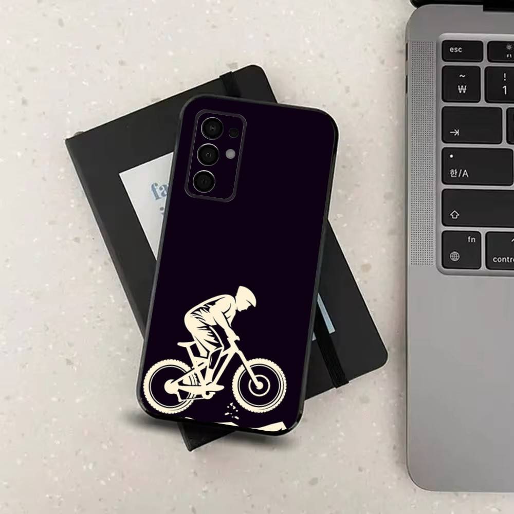 

Bike Sport Bicycle Phone For Samsung Galaxy A53,31,52,72,41,22,73,32,71,Note,J7,8,9,5G Soft Black Silicone Case SamsungA40