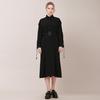 Bunderghost Wing Collar Strap Dress (Black)